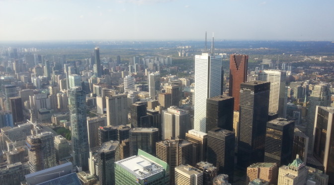 Blick vom CN-Tower auf Toronto